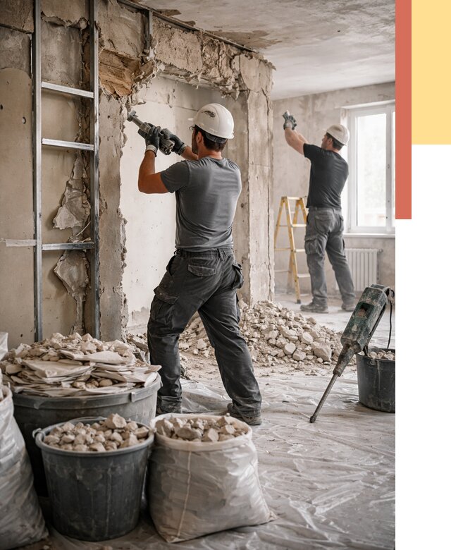 Демонтажные работы в Новом Уренгое от 2807 руб. — услуги и цена под ключ | ОТДЕЛОЧНИК-Нвг