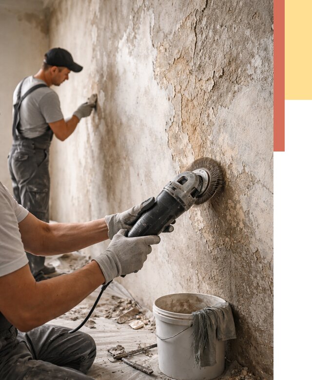 Снятие и удаление краски со стен в Новом Уренгое от 2184 руб. — ОТДЕЛОЧНИК-Нвг