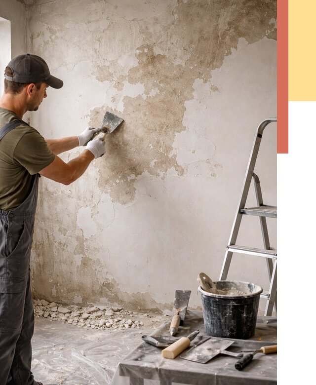 Снятие старой шпаклевки в Новом Уренгое от 1924 руб. — быстро и недорого | ОТДЕЛОЧНИК-Нвг