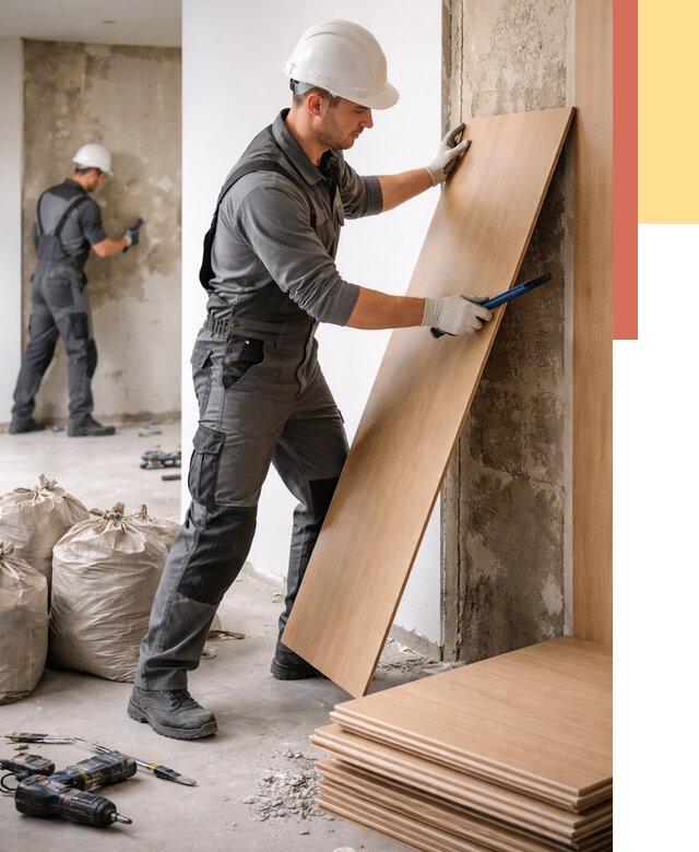 Демонтаж стеновых панелей в Новом Уренгое от 3639 руб. за м² быстро и недорого | ОТДЕЛОЧНИК-Нвг