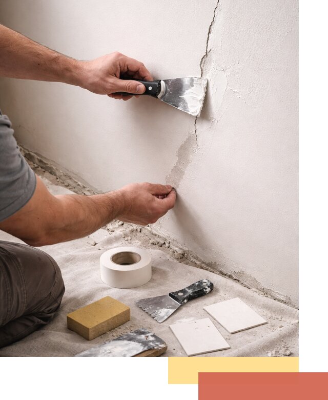 Заделка трещин и сколов в стенах и потолках в Новом Уренгое