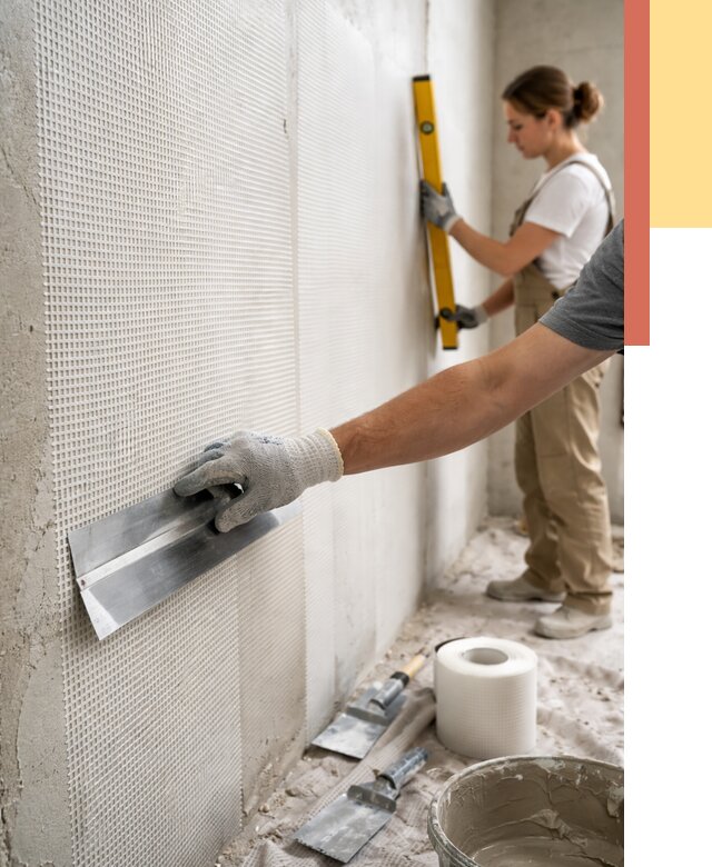 Армирование стен стеклосеткой в Новом Уренгое от 3327 руб. под ключ | ОТДЕЛОЧНИК-Нвг