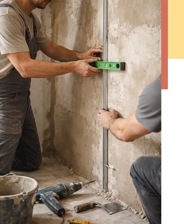 Установка штукатурных маяков в Новом Уренгое от 7279 руб. — быстро и недорого | ОТДЕЛОЧНИК-Нвг