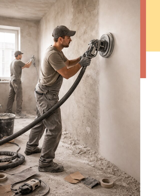 Шлифовка стен в Новом Уренгое от 1248 руб/м2 — быстро и недорого | ОТДЕЛОЧНИК-Нвг