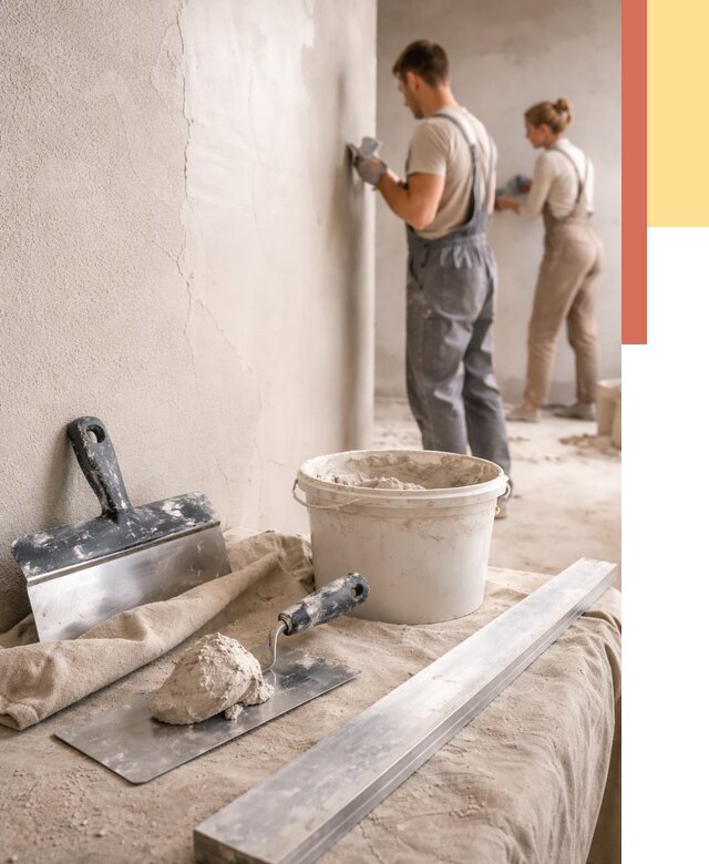 Штукатурка стен гипсовая в Новом Уренгое от 4679 руб/м2 — быстро и недорого | ОТДЕЛОЧНИК-Нвг