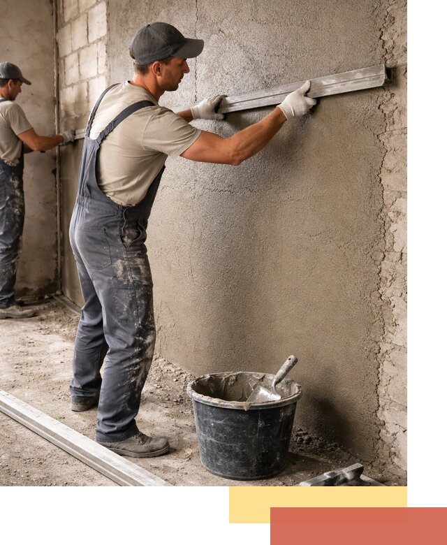 Штукатурка стен цементно-песчаная в Новом Уренгое профессионально