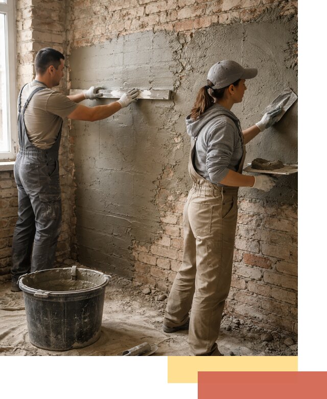 Штукатурка кирпичных стен в Новом Уренгое — качественно и надежно