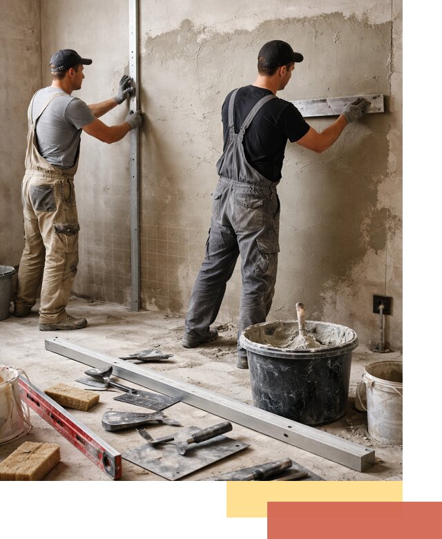 Профессиональная штукатурка стен под плитку в Новом Уренгое