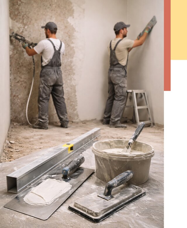 Штукатурка стен под обои в Новом Уренгое от 4679 руб./м2 — выравнивание под обои | ОТДЕЛОЧНИК-Нвг