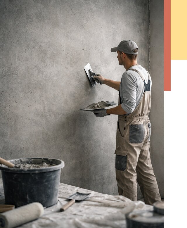 Декоративная штукатурка под бетон в Новом Уренгое от 2600 руб./м² — нанесение под ключ | ОТДЕЛОЧНИК-Нвг