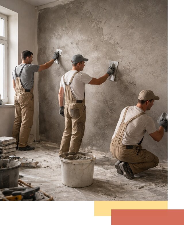 Декоративная штукатурка под бетон в Новом Уренгое для стен и потолков