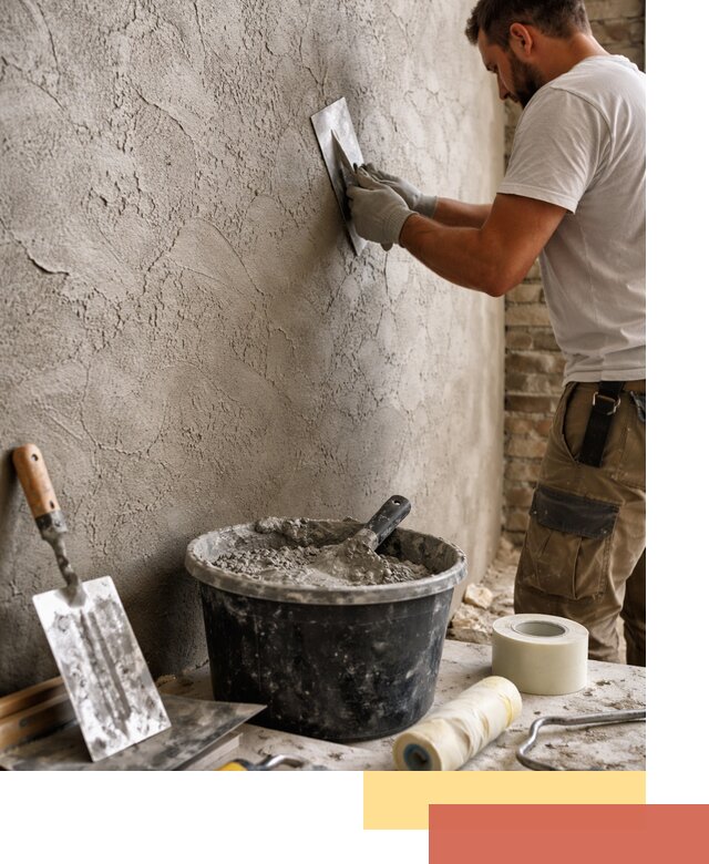 Декоративная штукатурка лофт в Новом Уренгое — отделка стен и потолков