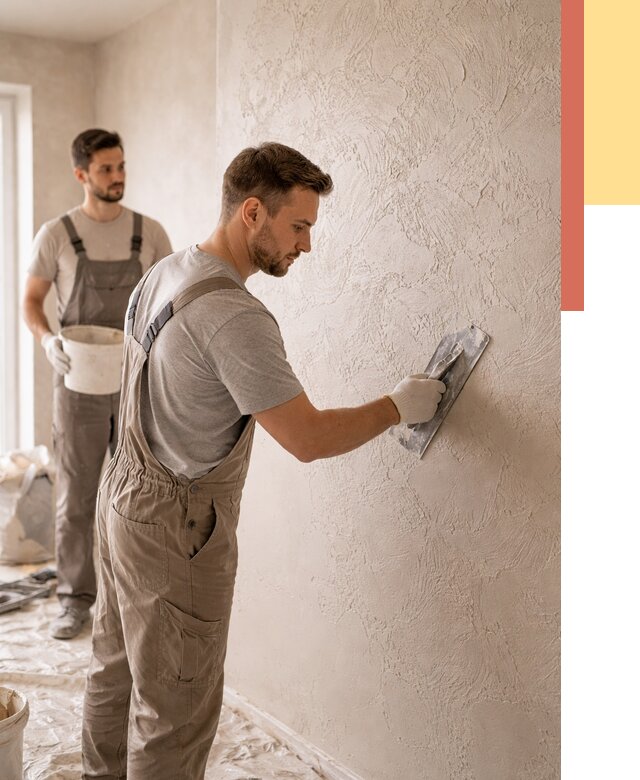 Фактурная штукатурка стен в Новом Уренгое от 4367 руб./м² — заказать под ключ | ОТДЕЛОЧНИК-Нвг