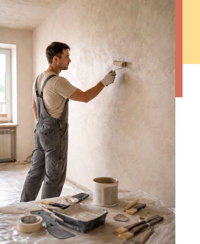 Нанесение лессирующей краски по декоративке в Новом Уренгое от 1820 руб. | ОТДЕЛОЧНИК-Нвг