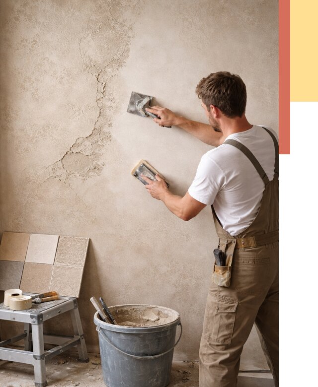 Ремонт декоративной штукатурки в Новом Уренгое от 4679 руб. под ключ | ОТДЕЛОЧНИК-Нвг