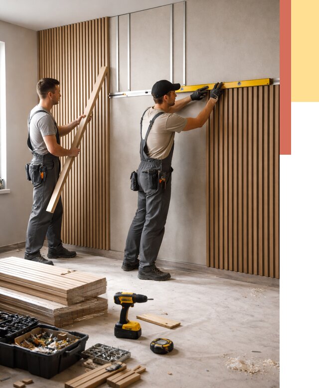 Монтаж реечных панелей на стены в Новом Уренгое от 1248 руб. — быстро и недорого | ОТДЕЛОЧНИК-Нвг