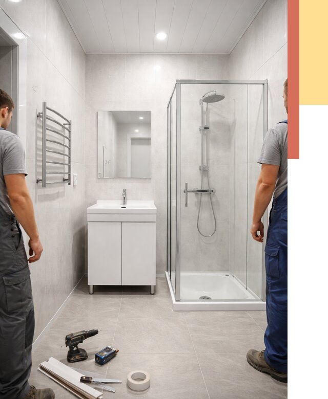 Отделка ванной комнаты панелями ПВХ в Новом Уренгое от 4679 руб. за м2 | ОТДЕЛОЧНИК-Нвг