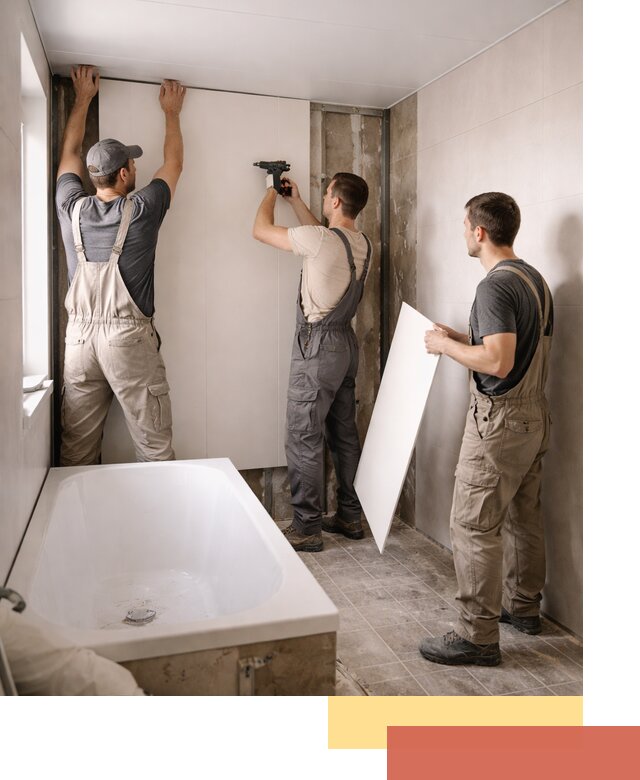 Отделка ванной панели ПВХ профессионально в Новом Уренгое