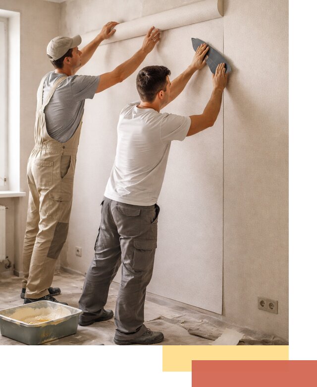 Поклейка виниловых обоев в Новом Уренгое профессионально и качественно