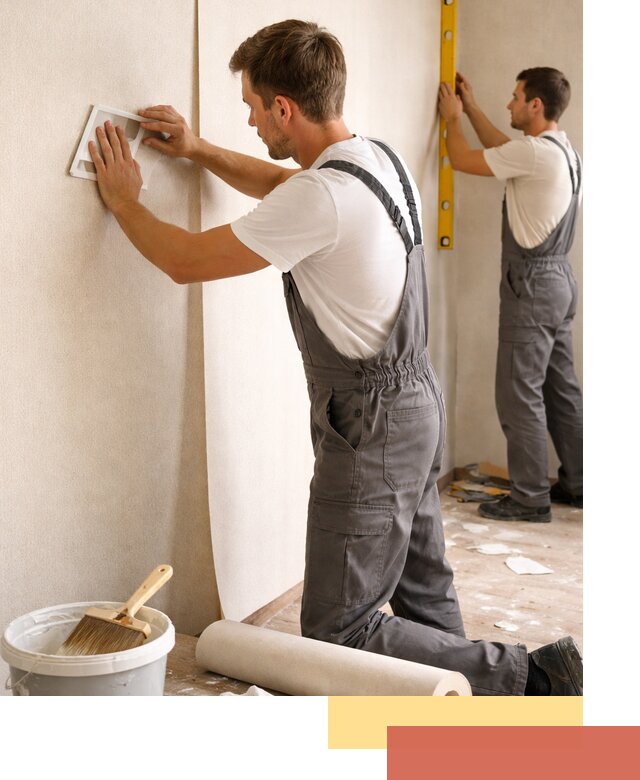 Поклейка бумажных обоев в Новом Уренгое качественно и недорого