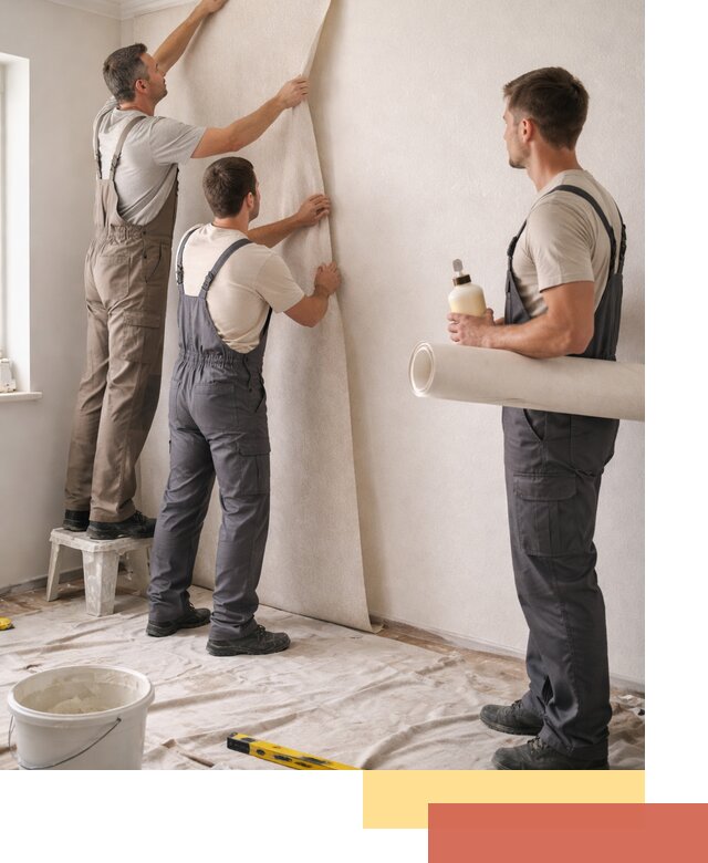 Оклейка стен обоями в Новом Уренгое — качественно и профессионально