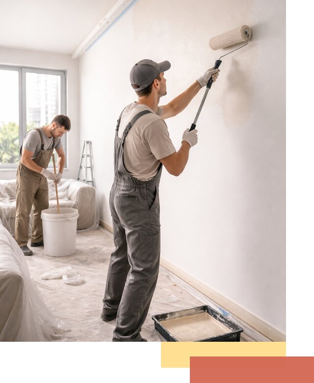 Покраска стен в офисе в Новом Уренгое — быстрый и качественный ремонт