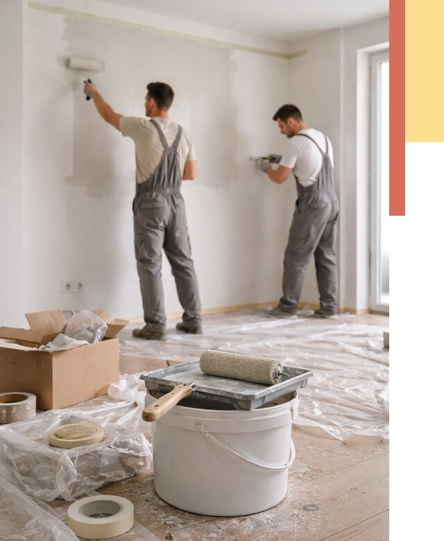 Покраска стен в квартире в Новом Уренгое от 2600 руб/м2 — быстро и недорого | ОТДЕЛОЧНИК-Нвг