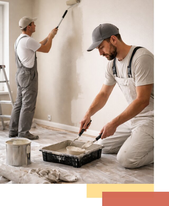 Покраска стен в квартире в Новом Уренгое — профессионально и аккуратно