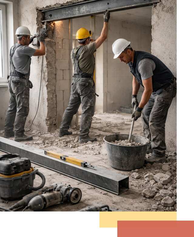 Создание проемов в стенах и несущих конструкциях в Новом Уренгое