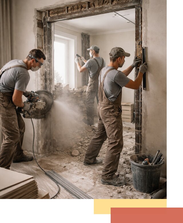 Расширение дверного проема под установку новой двери в Новом Уренгое