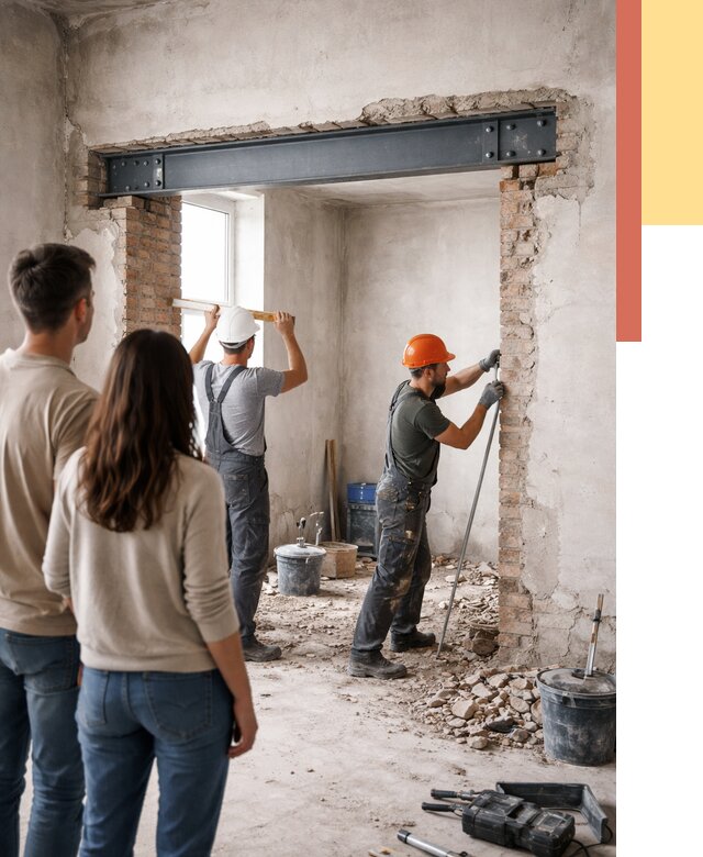 Усиление проема в стене в Новом Уренгое от 9878 руб. — усиление дверного проема металлоконструкцией | ОТДЕЛОЧНИК-Нвг