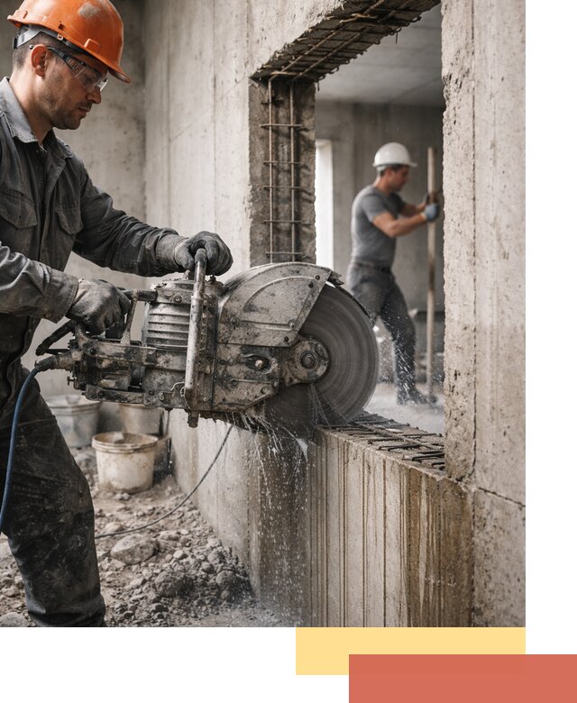 Алмазная резка проемов в Новом Уренгое быстро и точно