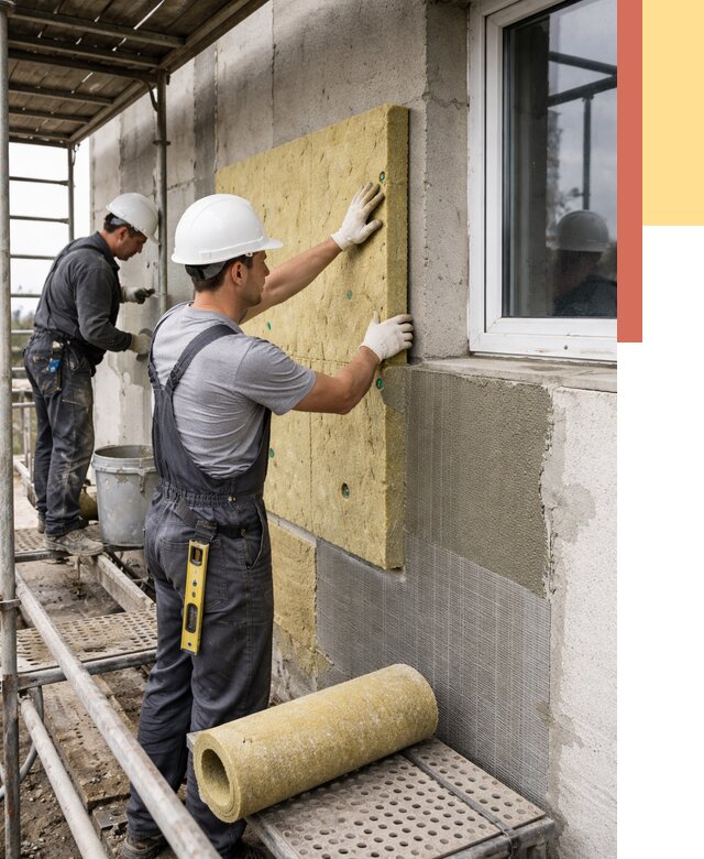 Утепление стен в Новом Уренгое от 4471 руб. под ключ — быстро и недорого | ОТДЕЛОЧНИК-Нвг