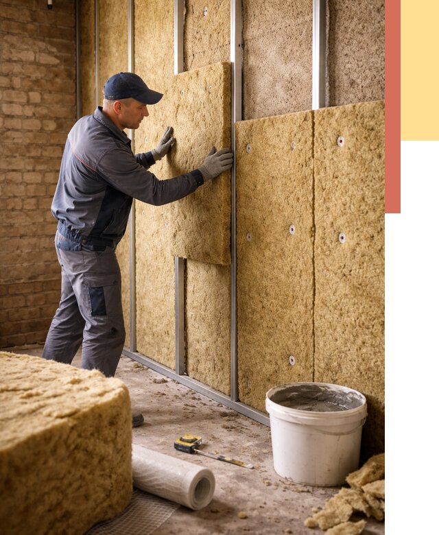 Утепление стен минватой в Новом Уренгое от 1404 руб./м2 — недорого и быстро | ОТДЕЛОЧНИК-Нвг