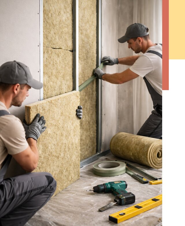 Шумоизоляция стен в Новом Уренгое под ключ от 1924 руб. | ОТДЕЛОЧНИК-Нвг