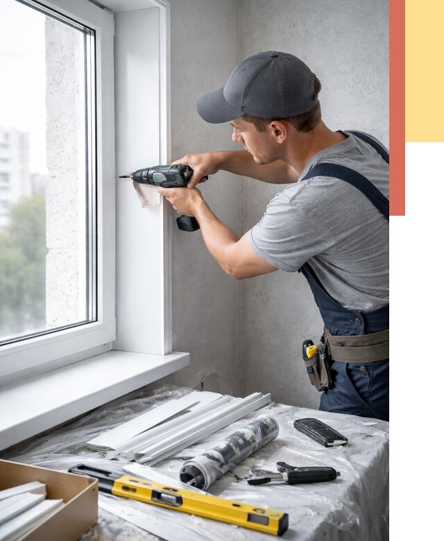 Установка пластиковых откосов в Новом Уренгое от 2340 руб. | ОТДЕЛОЧНИК-Нвг монтаж, быстро и недорого