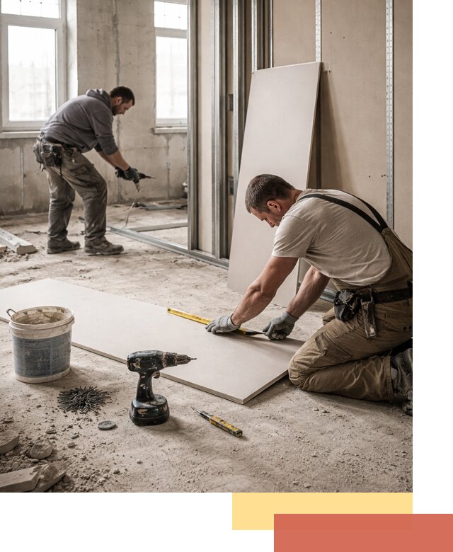 Кладка перегородок из ПГП под ключ в Новом Уренгое