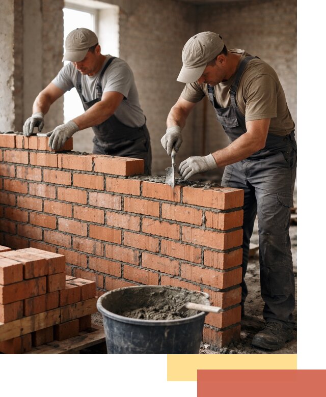 Кладка кирпичных перегородок под ключ в Новом Уренгое