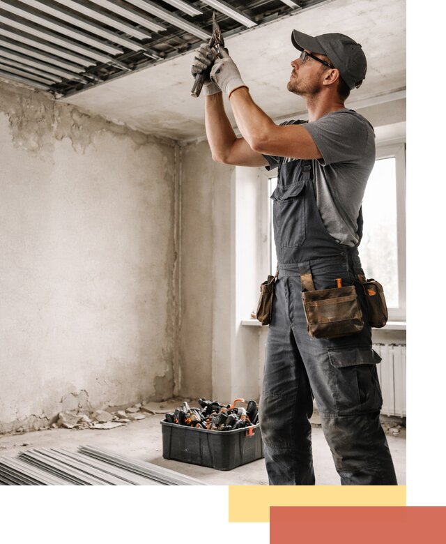 Демонтаж реечного потолка в Новом Уренгое быстро и аккуратно