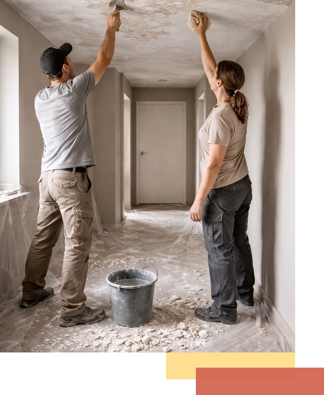 Удаление побелки с потолка в Новом Уренгое — быстро и аккуратно