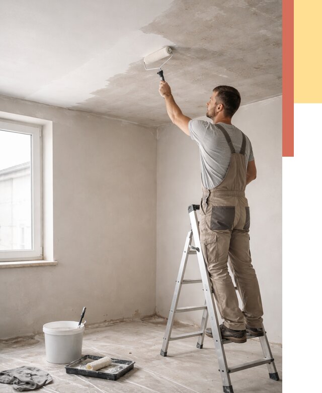 Грунтовка потолка в Новом Уренгое от 2600 руб. — быстро и недорого | ОТДЕЛОЧНИК-Нвг