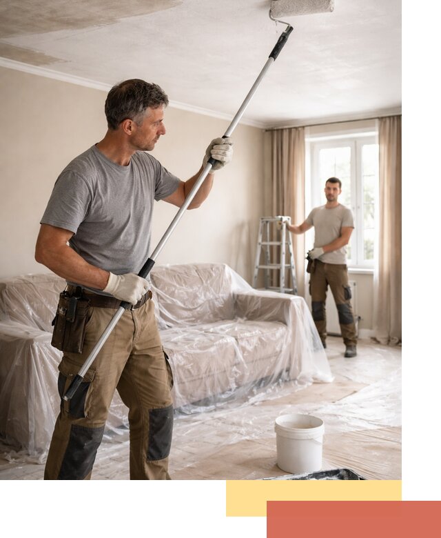 Грунтовка потолка в Новом Уренгое — подготовка под покраску и отделку