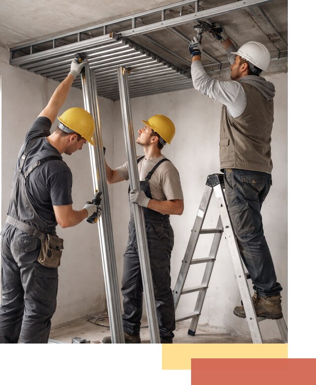 Монтаж реечного потолка под ключ в Новом Уренгое