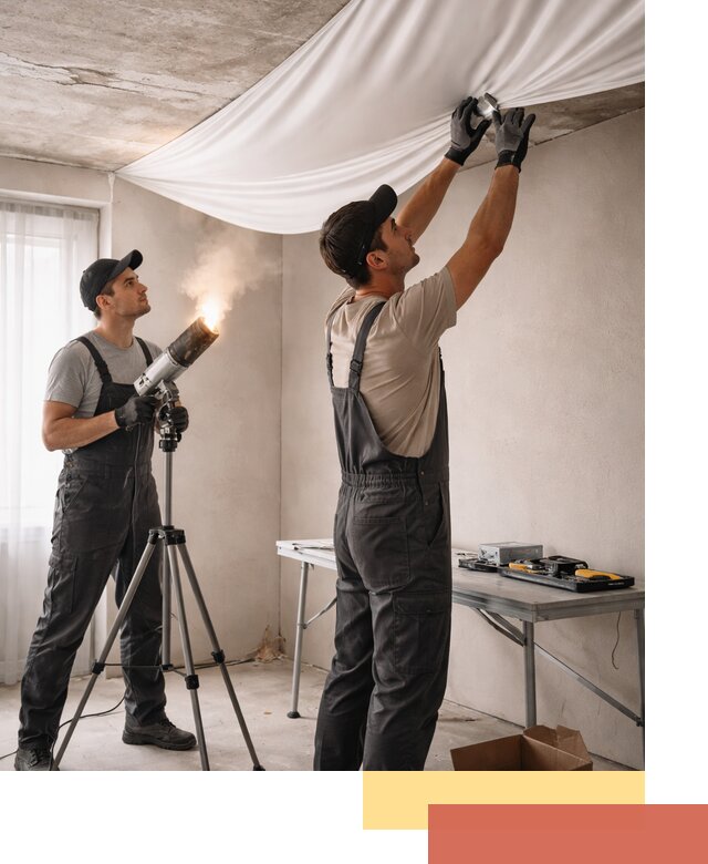 Установка натяжного потолка под ключ в Новом Уренгое