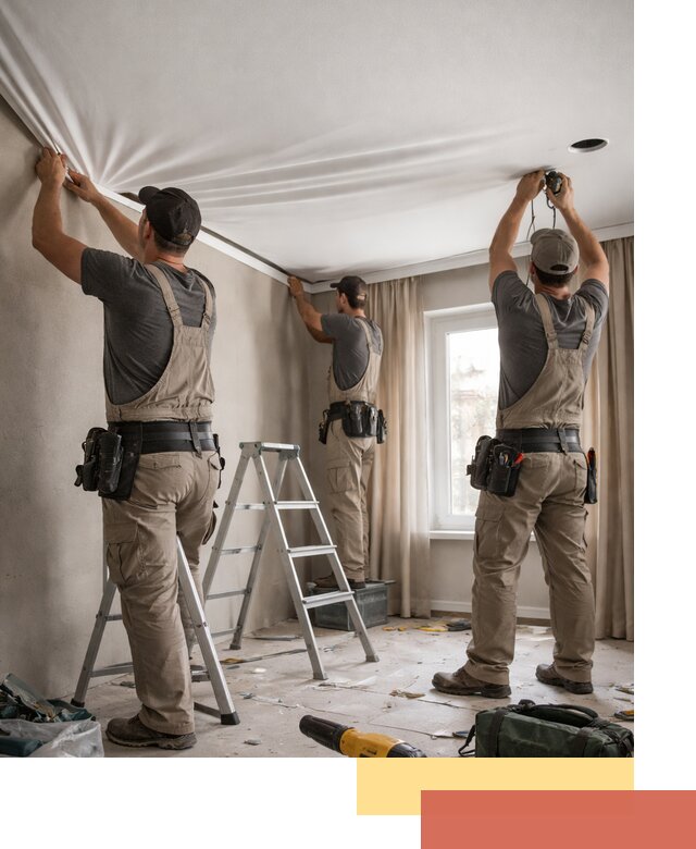 Монтаж матового натяжного потолка в Новом Уренгое качественно и быстро