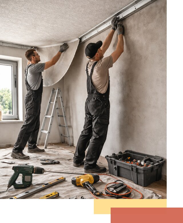 Монтаж фактурного натяжного потолка в Новом Уренгое качественно и быстро