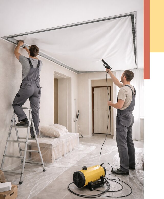 Монтаж натяжного потолка в прихожей в Новом Уренгое от 2755 руб. под ключ | ОТДЕЛОЧНИК-Нвг