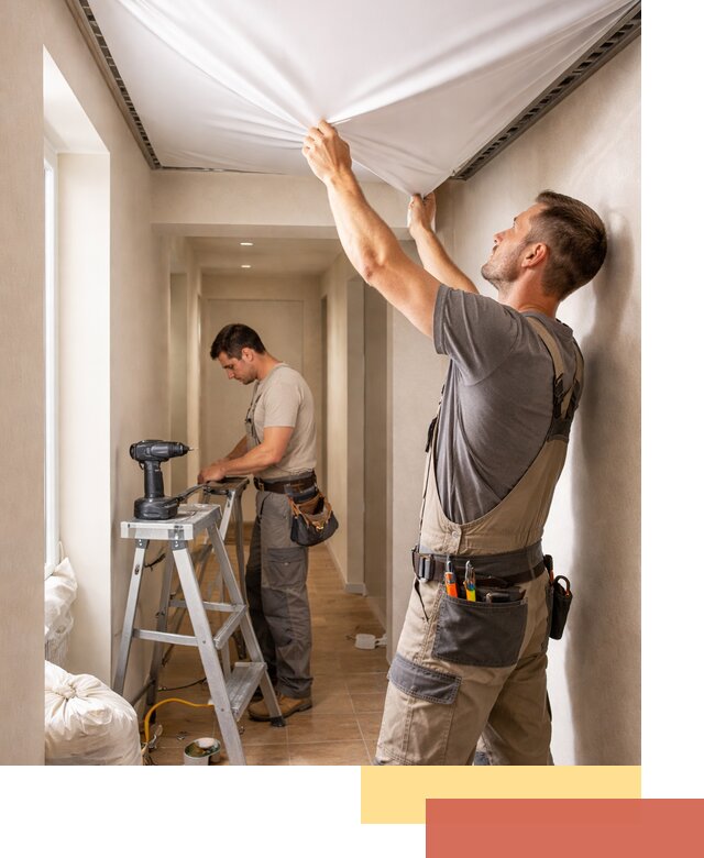 Монтаж натяжного потолка в прихожей в Новом Уренгое