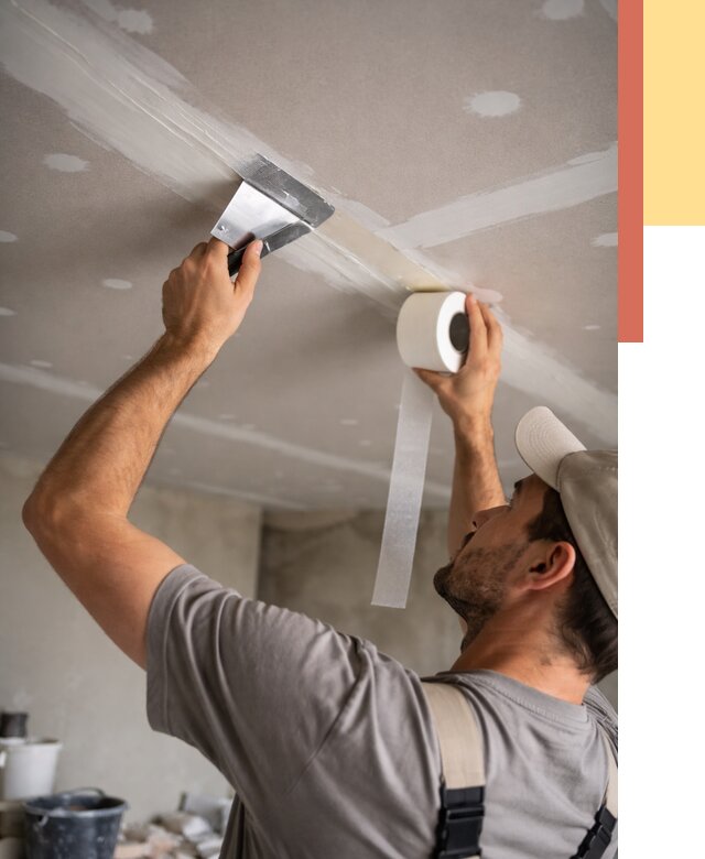 Обработка швов потолка ГКЛ в Новом Уренгое от 7799 руб. под ключ | ОТДЕЛОЧНИК-Нвг