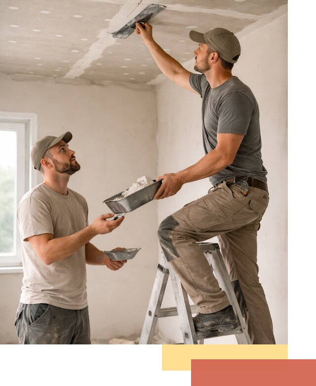 Шпаклевка потолка из гипсокартона в Новом Уренгое качественно и быстро